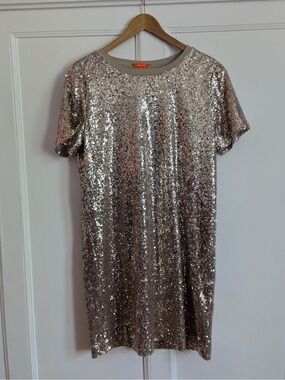 Joe Fresh Gold Sequin Mini Dress